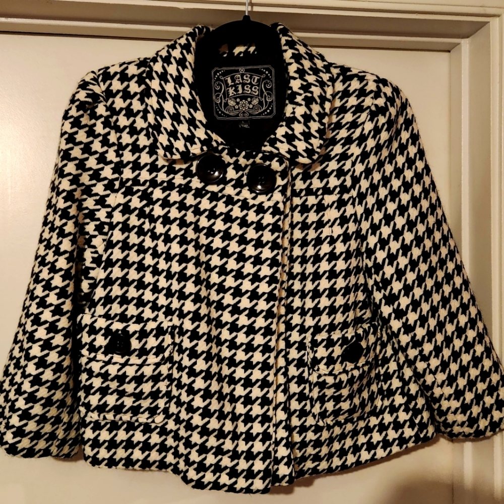 Last Kiss Vintage Houndstooth Jacket